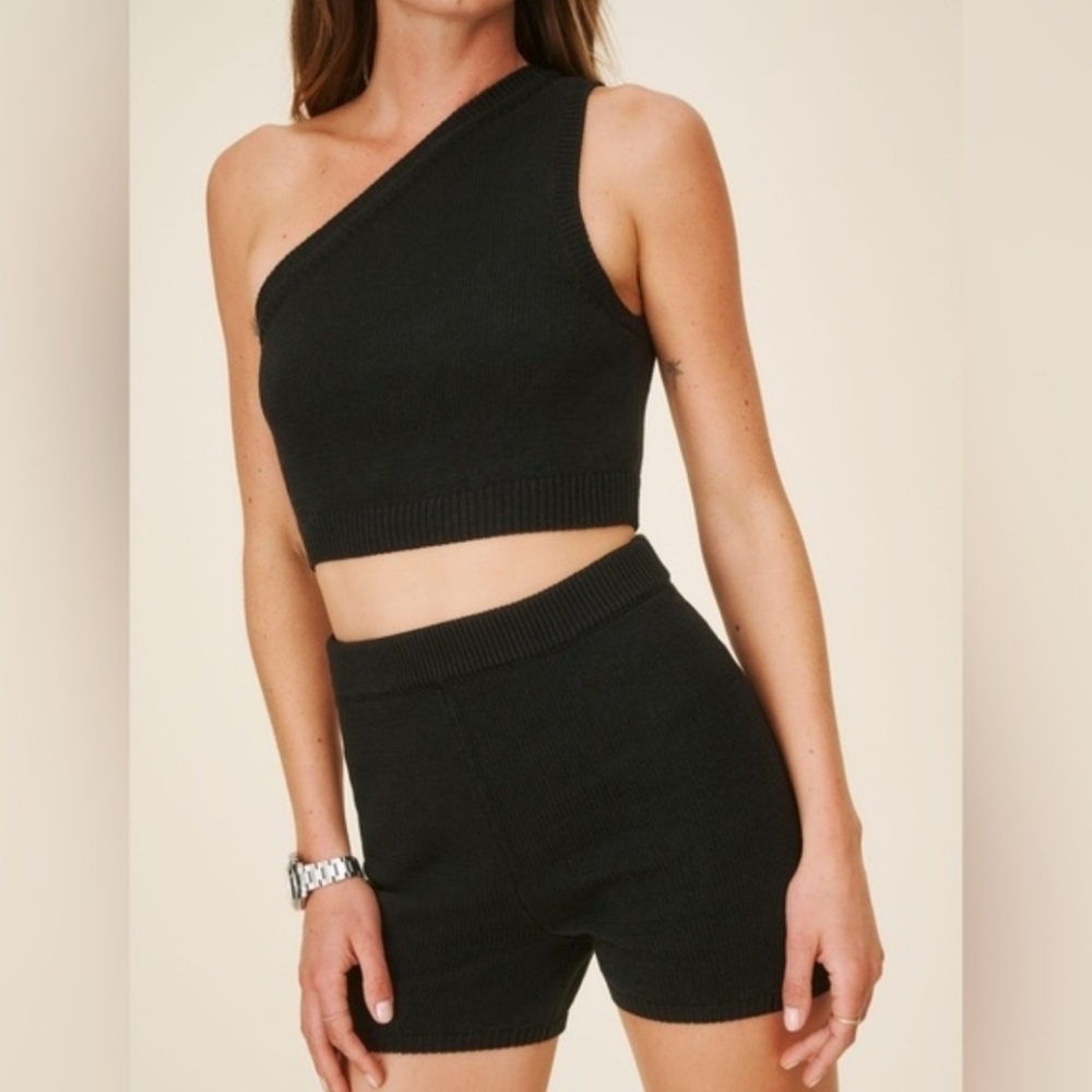 Reformation Classic Black Bike Shorts